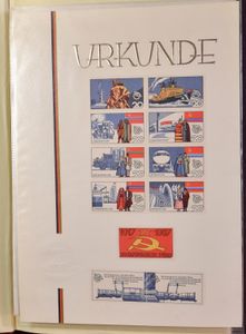 1970/2003 samenstelling restantverzameling FDC's (ook op zijde), PWST, + iets buitenland, mntz.