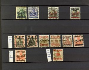 1920/1938 Samenstelling in insteekboek + wat Memel, zm/m/ntz