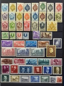 1920/1993 Verzameling in insteekboek, waarbij 49A **, 273/76 **, overwegend *, volledige reeksen, BL 3 **, BL 7 gestempeld, velletjes, zm