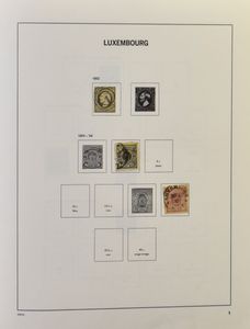 1852/1992 Samenstelling in 4 albums, waarbij volledige reeksen, zm/m/ntz