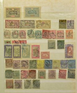 Samenstelling en restanten, diverse landen in 3 insteekboeken, w.o. België, Belgische gebieden, Franse gebieden, Commonwealth, Groot-Brittannië, Luxemburg, zm/m/ntz