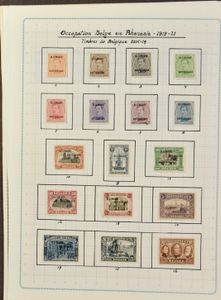 1914/1920 Samenstelling met oa stempels, volledige reeksen, etc., voor verder nazicht, hoge cataloguswaarde, zm/m/ntz (OBP €+1000)