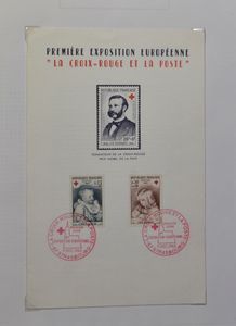 Rode Kruis, samenstelling +/-100 items w.o. brieven, boekjes, groot formaat brieven, o.a. Monaco, Frankrijk, Duitsland, Zwitserland, zm