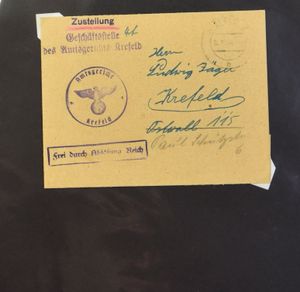 Verzameling Duitse briefwisseling, meeste gelopen in Duitsland, telegram, censuur post, +/- 40 ex., zm/m
