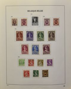 1851/1978 Startverzameling (**/*/(*)/0)) in Davo album, waarbij volledige reeksen, veel zegels van de jaren '50 zijn zonder gom, nominaal, LP, SP, m/ntz