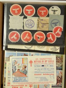 Diverse items, w.o. sluitzegels, takszegels en cinderella, ntz