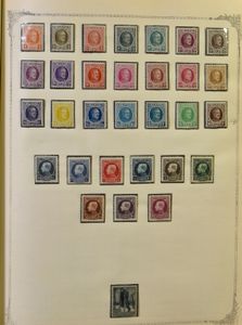 1858/1944 Verzameling in oude klemband, waarbij Houyoux **, 1° Orval **, Kastelen **, dienst, zm/m/ntz
