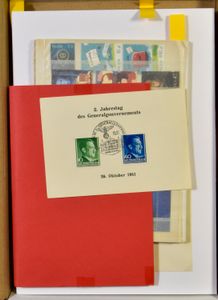 1946/2024 Samenstelling poststukken, FDC, 2024 **, w.o. General Gouvernement, Paus, zm
