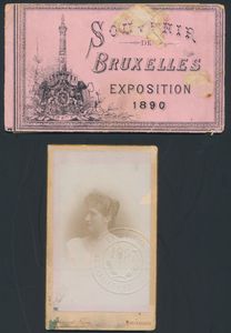 Brussel 1897, inkomkaart abonnement + 1897 souvenirboekje