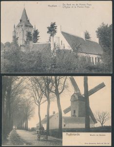 Diverse plaatsen, maar ook enkele buitenland, w.o. Frankrijk en Nederland in oud album (+/-380 stuks)