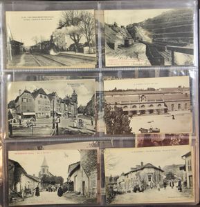 Diverse plaatsen, w.o. betere kaarten (in modern album) (132 stuks)
