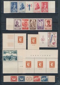 1936/1974 Mooie samenstelling, voornamelijk goede zegels met o.a. Ader (5x), Ader met opdruk (3x), 1949 CITEX (5x), Taxe 1960, luchtpost, hier en daar getinte gom, maar meest in goede kwaliteit, zm/m