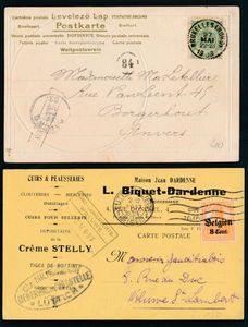 Samenstelling tientallen poststukken diverse landen, w.o. veel België en Frankrijk, overwegend moderne periode, zm/m/ntz