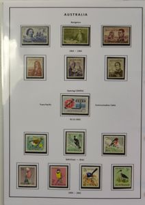 1953/1987 Verzameling in 2 ringbanden, inclusief zeevaarder en vogels (beide reeksen), zm