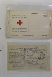 W.O. I, Duitsland, verzameling 60 poststukken, w.o. Feldpost, Rode Kruis, lazaretten, krijgsgevangenen