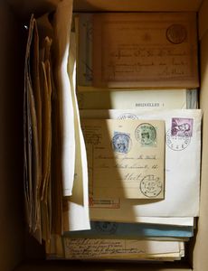 1875/2000 Samenstelling +/-300 poststukken, w.o. PWST, brieven, FDC, zm/m/ntz
