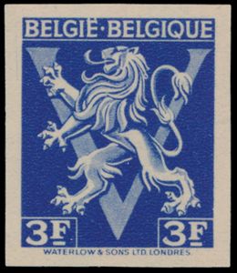 N° 686A '3 Fr blauw, ongetand en **' zm (OBP € 150)