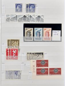 Luxembourg, CEPT, Italy, Bund and Vatican, accumulation in 2 albums and 3 stockbooks, including Luxembourg CEPT 1956 **, vf/f/to be checked