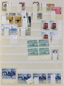 1910/1980 Verzameling curiositeiten en variëteiten in insteekboek, overwegend **, zm/m