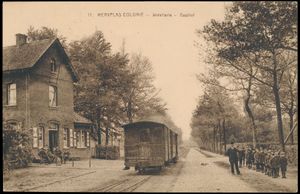 Merksplas, magnifique tramway à vapeur de l'hôtel (1 pièce)