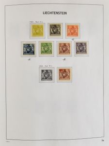 1912/1969 Goed gevulde verzameling in Davo album, met veel betere zegels w.o. Vaduz zegel lila **, zm/m
