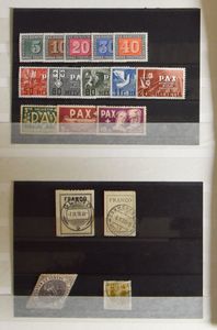Sammlung im Einsteckbuch, u.a. Rayon-Marken (geprüft) mit kleinen Mängeln, Kehrdrucke, Pax-Sätze *, bessere Blöcke u.a. Naba gest., Lunaba **, Broderie St. Gallen, einwandfrei/schön/zu kontrollieren.