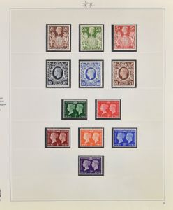 1841/1995 Verzameling in 5 Safe albums met klassiek gestempeld, w.o. red penny geplaat, 1/2 penny plate 9, vanaf George VI vrijwel geheel postfris w.o. alle hoge waarden G VI, fosforreeksen **, machins w.o. regionals, zm/m/ntz