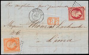 1857 N° 16 + 17A Empire 