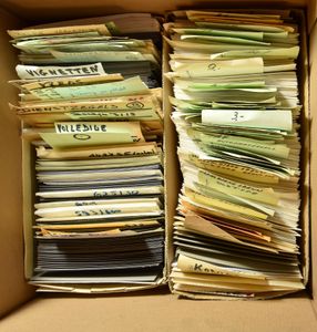 Klassement diverse uitgiften en periodes op kaartjes en in omslagen, zm/m/ntz