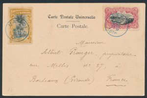1900/1921 Lot of 22 travelled illustrated postcards, most franked at 