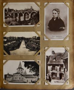 Diverse plaatsen en zichten, in oud album (496 stuks)