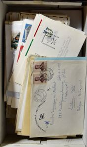 Leuke mengeling luchtpostbrieven, zichtkaarten, FDC's, m/ntz (161 stuks)