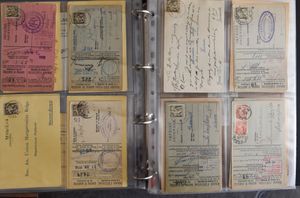 Diverse plaatsen en zichten, in oud album (49 stuks)