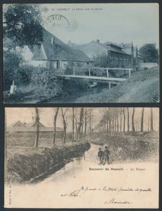 Hasselt, sélection de paysages urbains plus anciens (6 pièces)