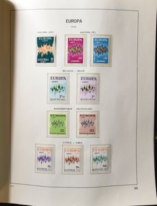 Accumulation of various countries in 9 books, including Vatican, Luxembourg, CEPT, Germany, Belgium, Netherlands, vf/f/to be checked