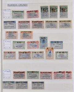 1916/1961 Complete collection in stockbook with Messages sheets *, vf/f/to be checked