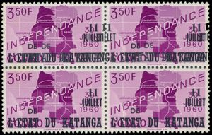 N° 45-cu (block of 4) 