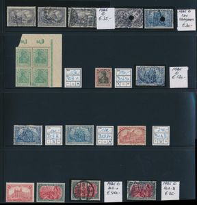 1902/1905 Specialised accumulation Germania (including set off) and 