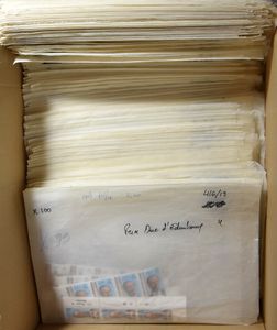 World countries A... Z, remainder from merchant stock, ENORMOUS amount of stamps on cards, in covers, etc.. vf/f/to be checked.
