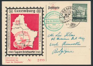 1941 German postcard, issued in honour of the 