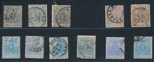 N° 22 (3x), 23 (6x) and 24 (2x) Beautiful colour shades, for the specialist, vf/f/to be checked (OBP +€800)