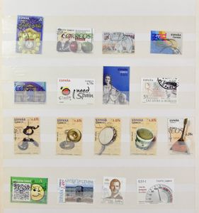 Samenstelling diverse periodes in 2 insteekboeken, w.o. reeksen en blokken, zm/m