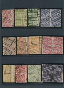 TR 100/127 (blokken van 4) (zonder TR112), totaal van 28 verschillende blokken, zm