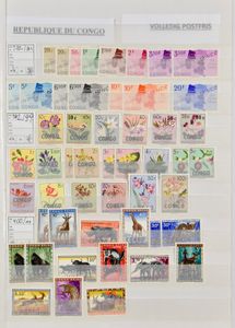 Rep. Congo, Zaïre, 1961/1997, collection in 2 stockbooks, complete sets, mini sheets, very nice thematics, vf