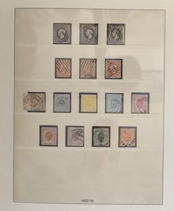 1852/1955 Zeer mooie verzameling in Lindner album, zeer volledig met n° 1/2 (3x), Wapenschilden (Hoge cataloguswaarde), BL 1A + losse zegel uit blok, Intellectuelen *, zm/m