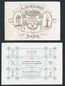 Gand, format de la carte de visite à la carte postale (6 pièces)