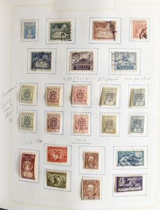 1918/1982 Redelijk gevulde verzameling in album en insteekboek, incl. LP, blokken, Feldpost, etc., zm/m/ntz