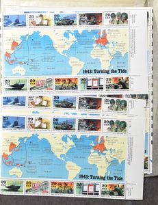 1992/1998 Samenstelling nominaal waarbij in postmappen, diverse onderwerpen, zm (Frankeerwaarde: $145,32)