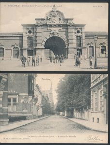 Berchem, toutes les anciennes vues de la ville, pas de doubles (32 pièces)