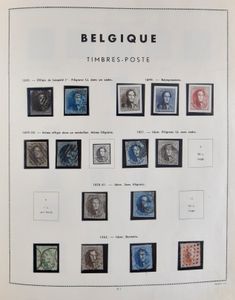 1849/1967 Verzameling in 2 klembanden, w.o. klassiek, 81/83 **, Caritas **/*, Pellens **, Merode **, 5 franken *, 1° Orval, Grote Montenez **/*, Infanterie **, Kruis van Lotharingen *, UPU *, 2-luiken *, Brugge *, LP, BL 6 **, zm/m/ntz